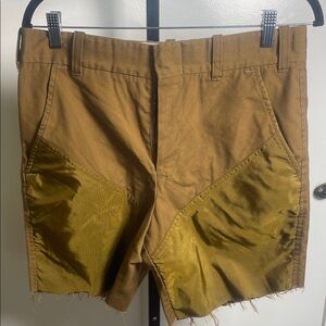 Men's Tan and Brown Shorts
